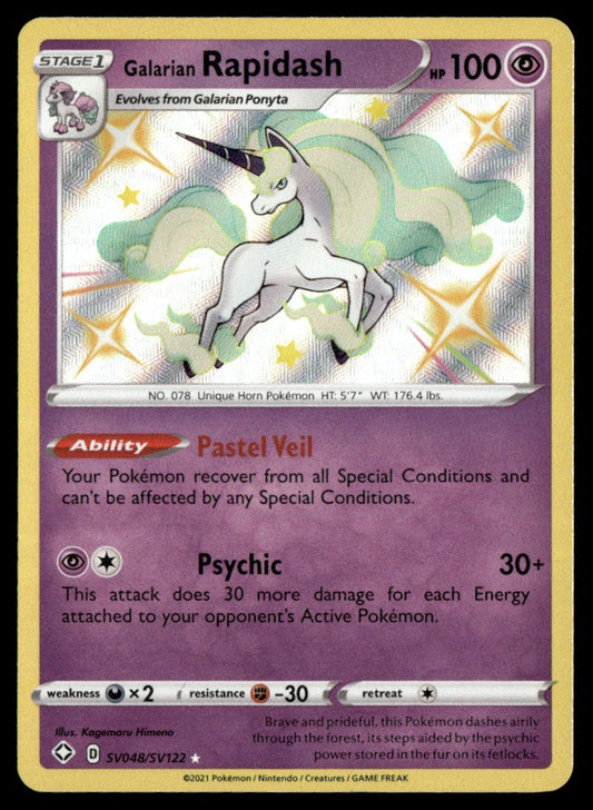 Galarian Rapidash SV048/SV122 - Shining Fates - Sword & Shield