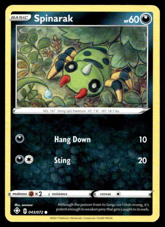 Spinarak 043/072 Comun - Shining Fates - Sword & Shield