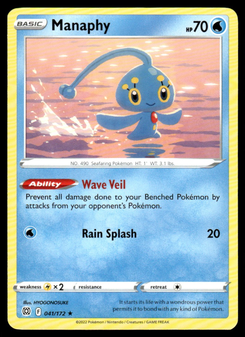 Manaphy 041/172 Rare - Brilliant Stars - Sword & Shield