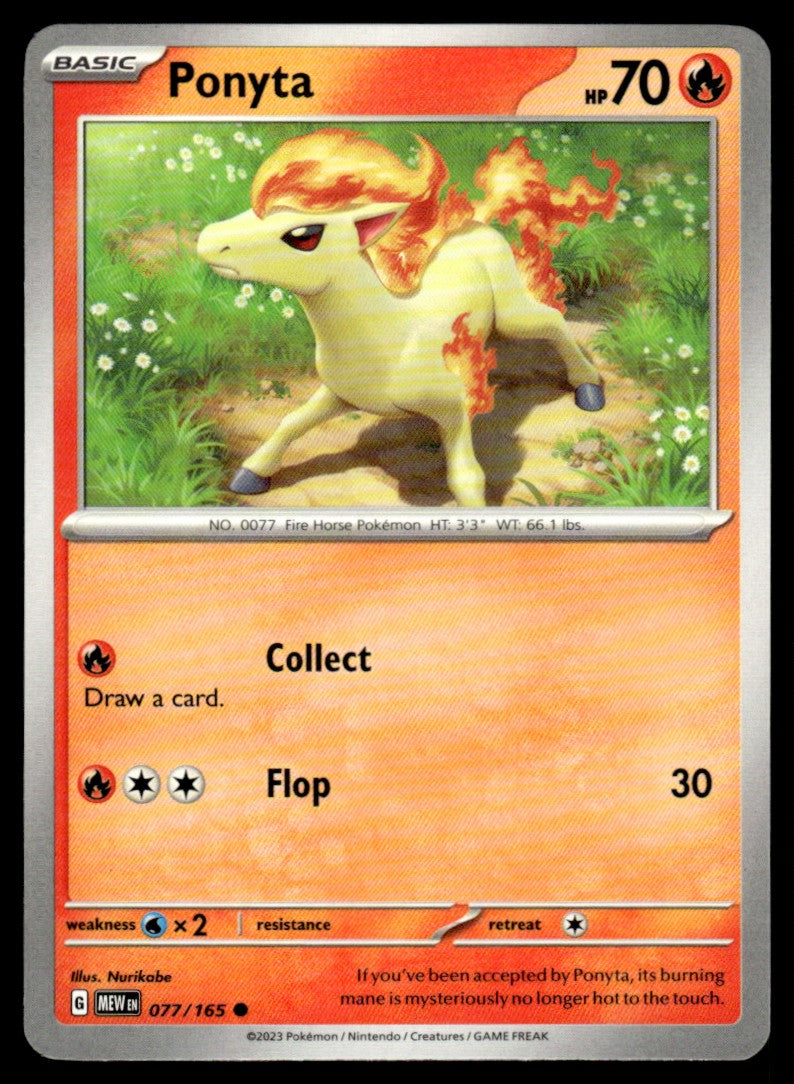 Ponyta 077/165 Comun - Scarlet & Violet - 151 - Scarlet & Violet
