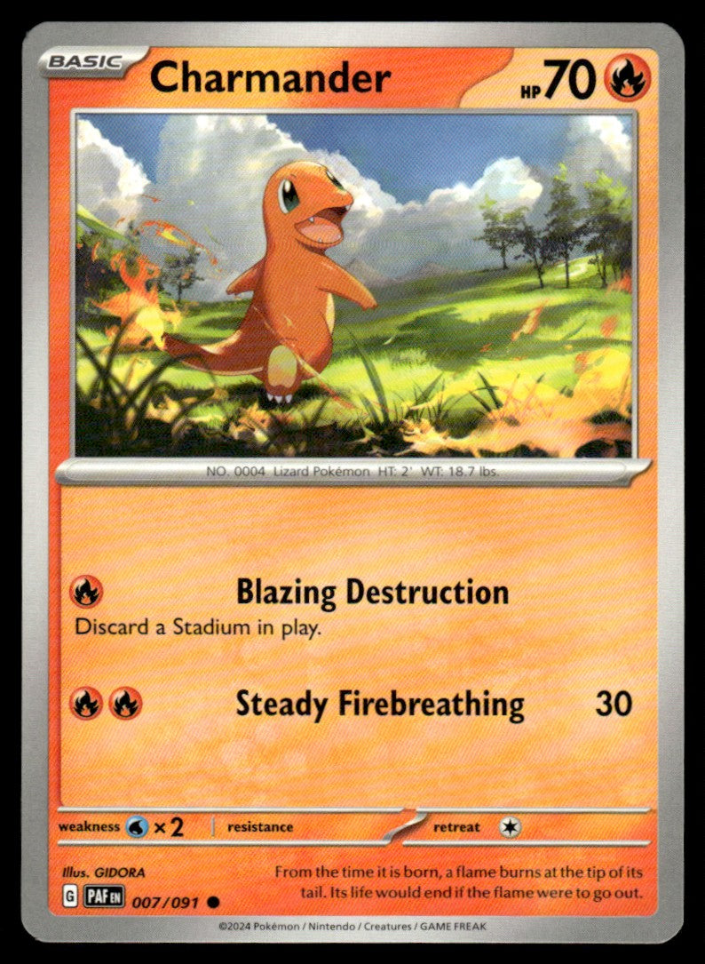 Charmander 007/091 Comun - Paldean Fates - Scarlet & Violet