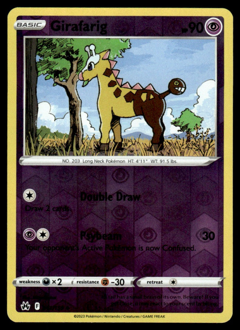 Girafarig 061/159 Reverse - Crown Zenith - Sword & Shield