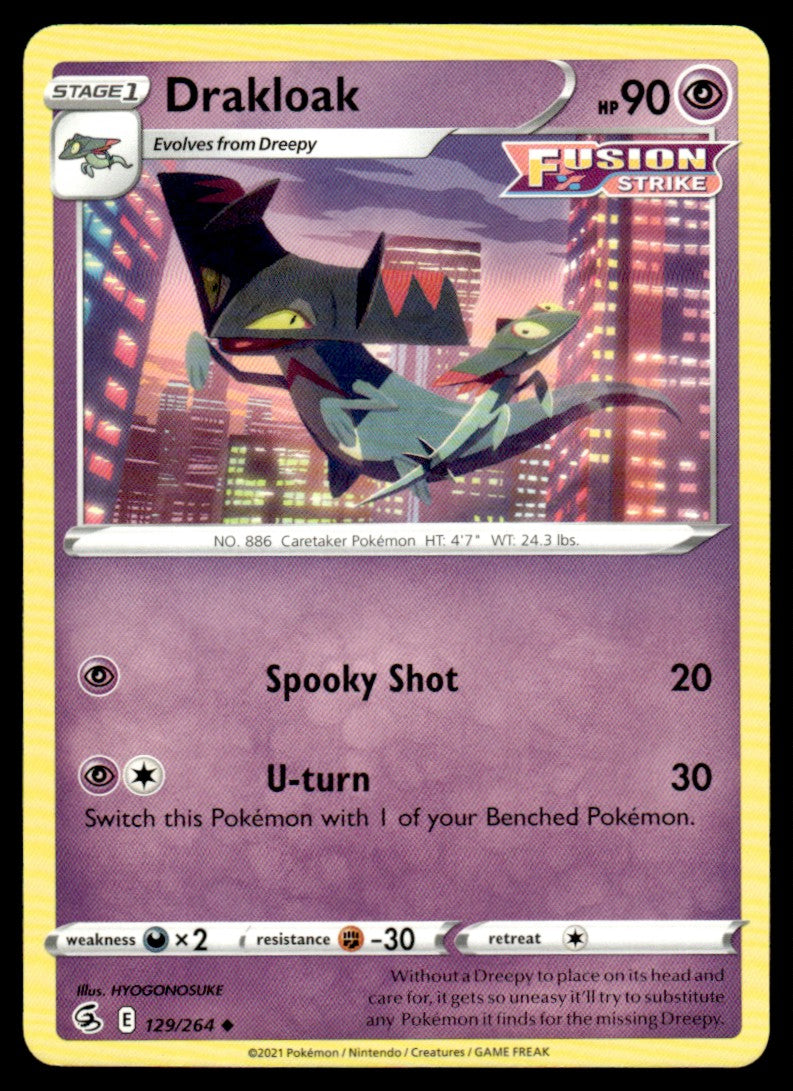 Drakloak 129/264 Uncomon - Fusion Strike - Sword & Shield