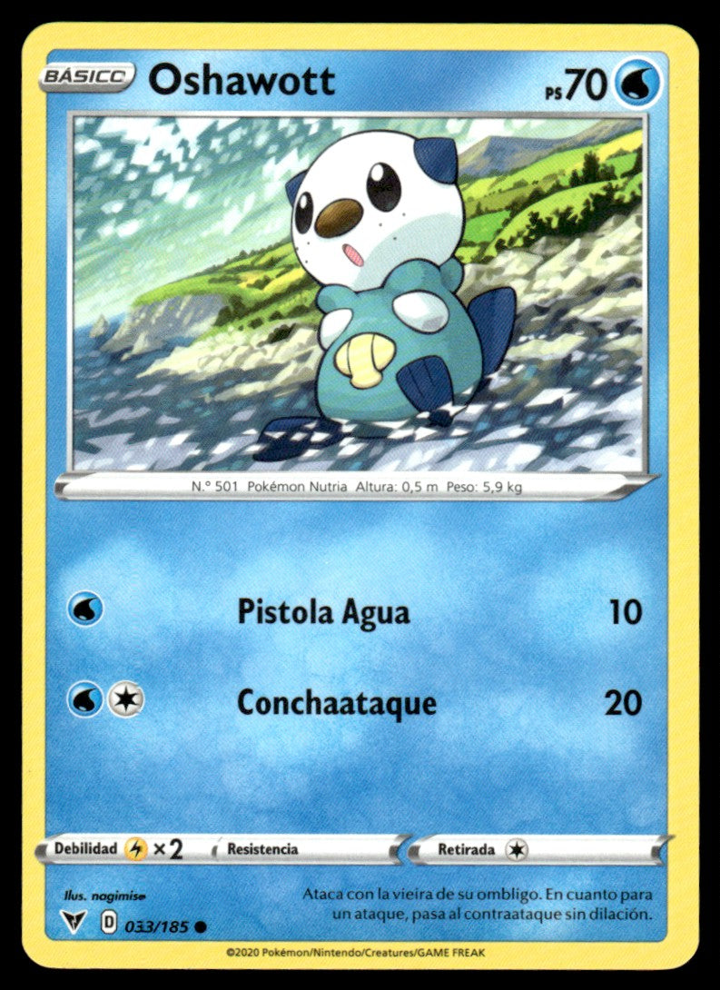 Oshawott 033/185 Comun - Vivid Voltage - Sword & Shield