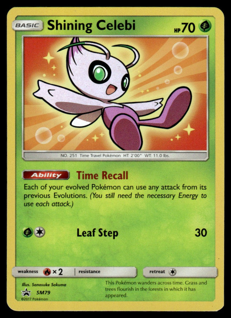 NM Shining Celebi SM79 - Sun & Moon Promos