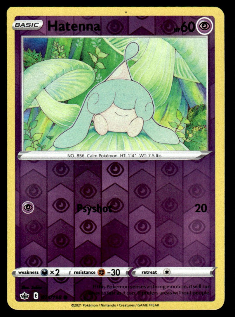 Hatenna 071/198 Reverse - Chilling Reign - Sword & Shield