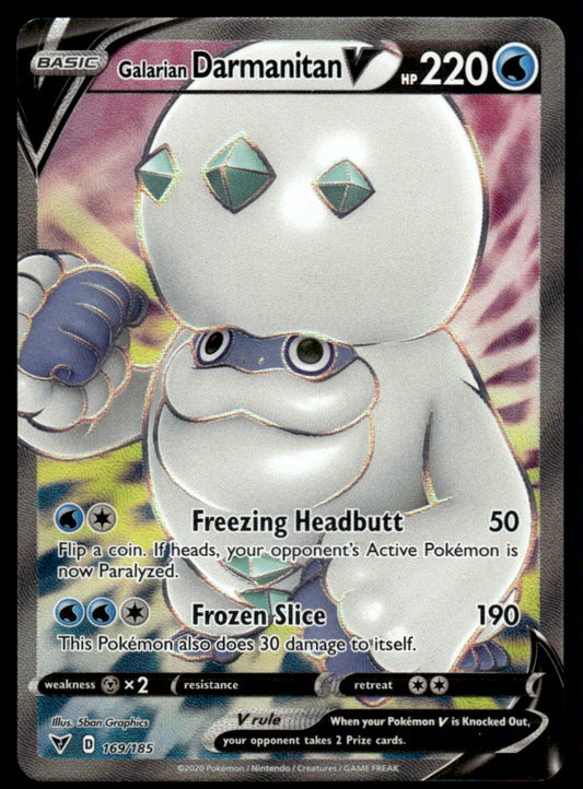 Galarian Darmanitan V 169/185 - Vivid Voltage - Sword & Shield