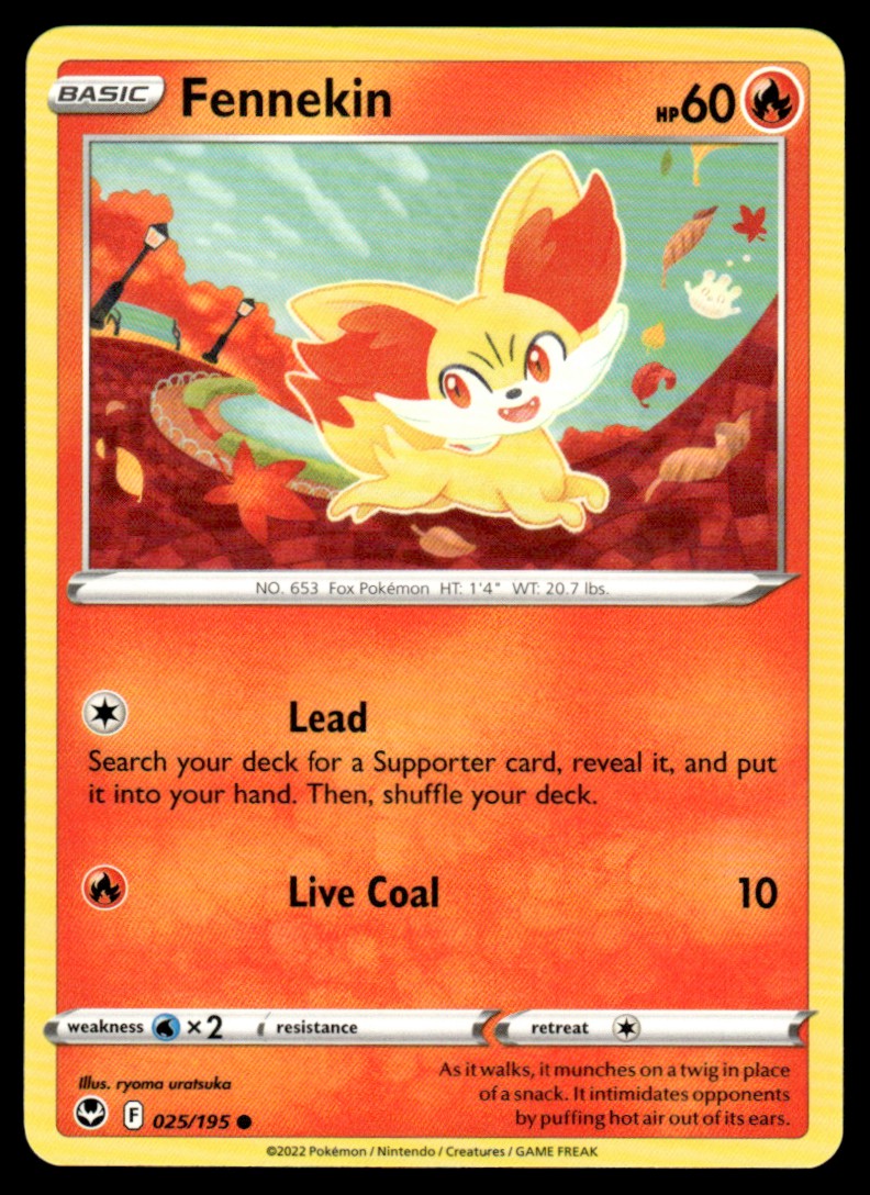 Fennekin 025/195 Comun - Silver Tempest - Sword & Shield