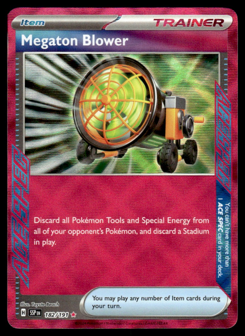 Megaton Blower 182/191 - Surging Sparks - Scarlet & Violet
