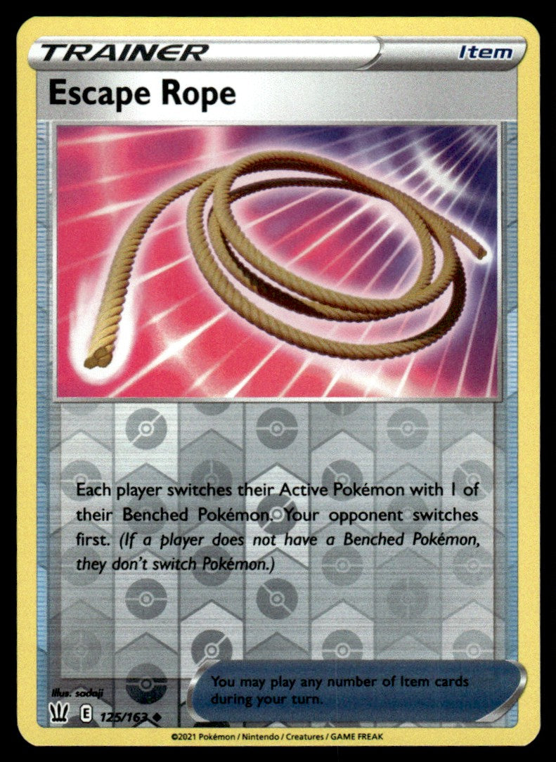 Escape Rope 125/163 Reverse - Battle Styles - Sword & Shield