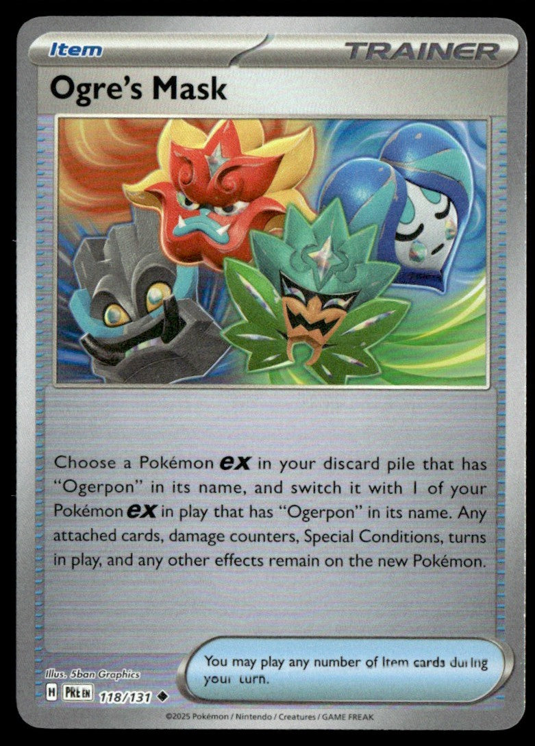 Ogre's Mask (Poke Ball Pattern) 118/131 - Prismatic Evolutions - Scarlet & Violet