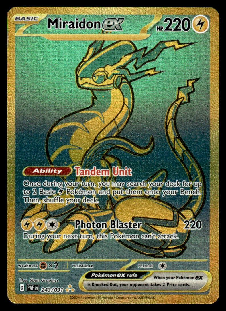 Miraidon ex 243/091 - Paldean Fates - Scarlet & Violet