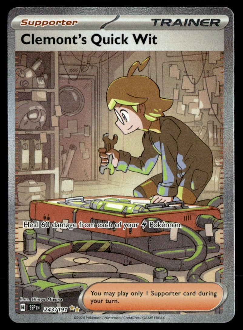 Clemont's Quick Wit 243/191 - Surging Sparks - Scarlet & Violet