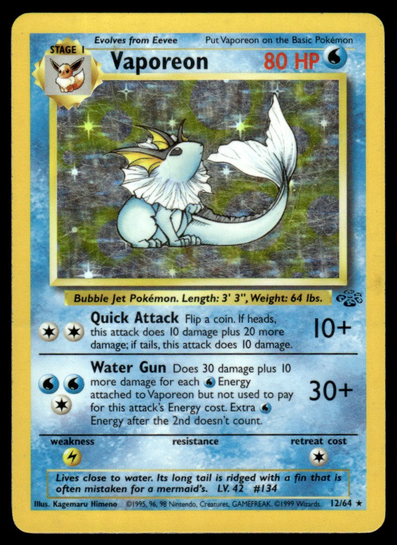 Vaporeon Holo - MP - Jungle