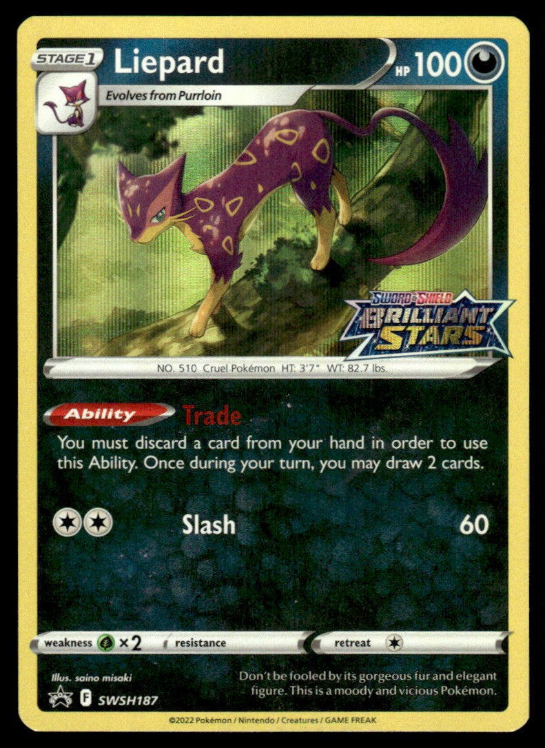 Liepard (Pre-Release) SWSH187/PRSS - Sword & Shield Promos - Sword & Shield