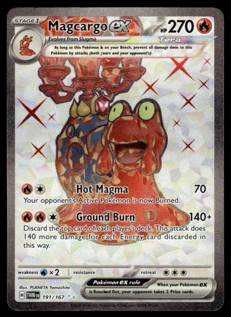 Magcargo ex 191/167 - Twilight Masquerade - Scarlet & Violet