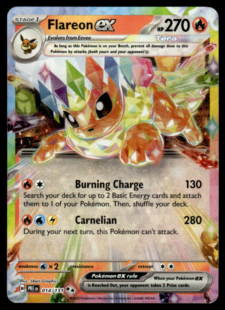 Flareon ex 014/131 - Prismatic Evolutions - Scarlet & Violet
