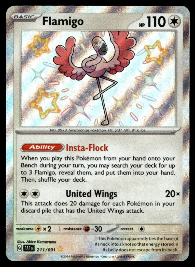 Flamigo 211/091 - Paldean Fates - Scarlet & Violet