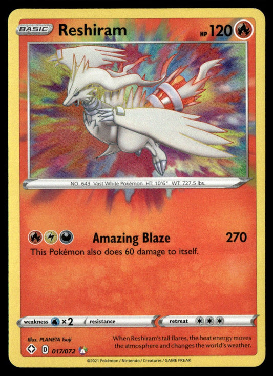 Reshiram 017/072 - Shining Fates - Sword & Shield