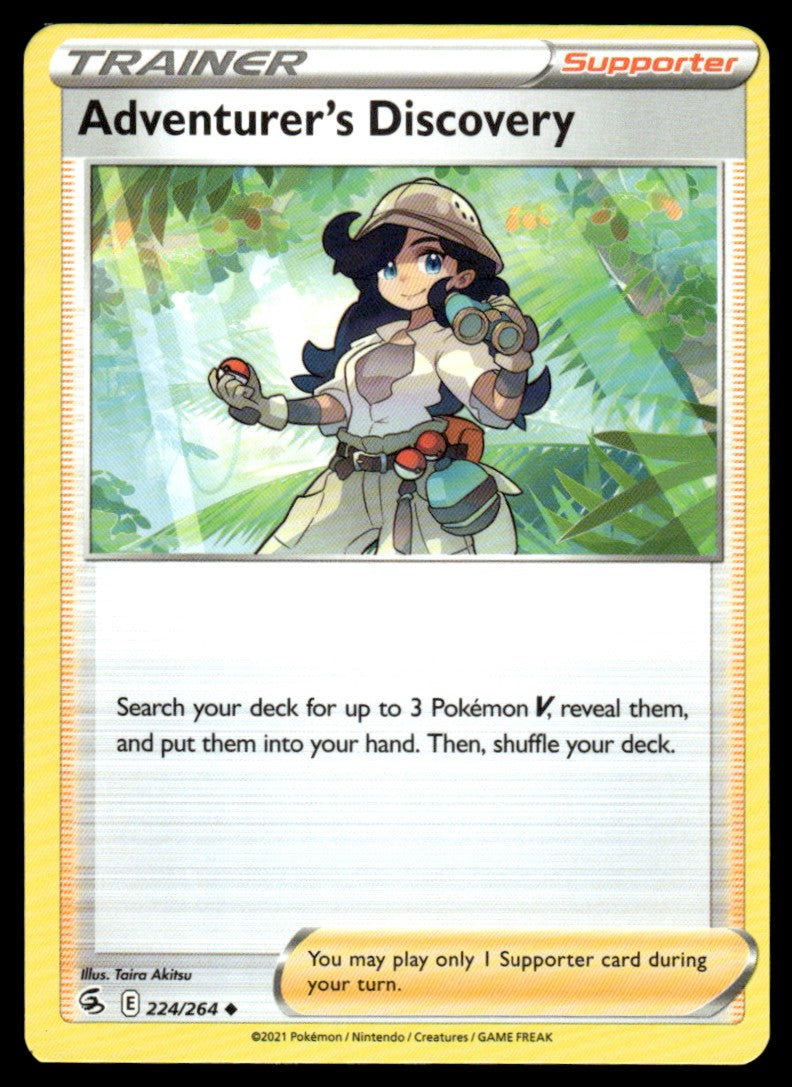 Adventurer’s Discovery 224/264 Uncomon - Fusion Strike - Sword & Shield