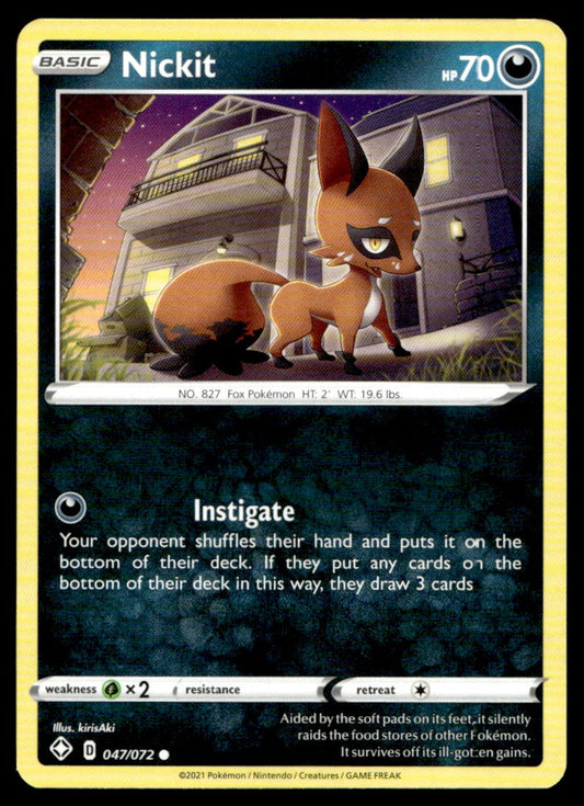 Nickit 047/072 Comun - Shining Fates - Sword & Shield