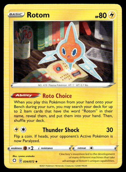 Rotom 034/072 Uncomon - Shining Fates - Sword & Shield