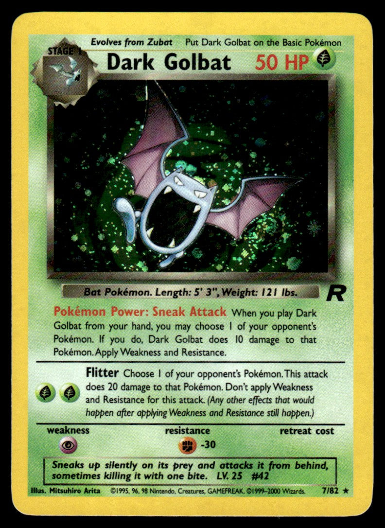Dark Golbat Holo - NM - Team Rocket