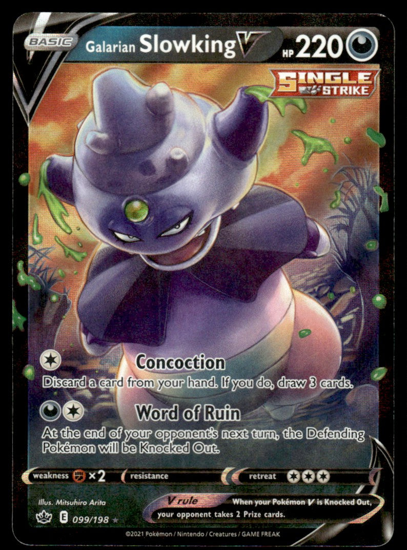 Galarian Slowking V 099/198 - Chilling Reign - Sword & Shield