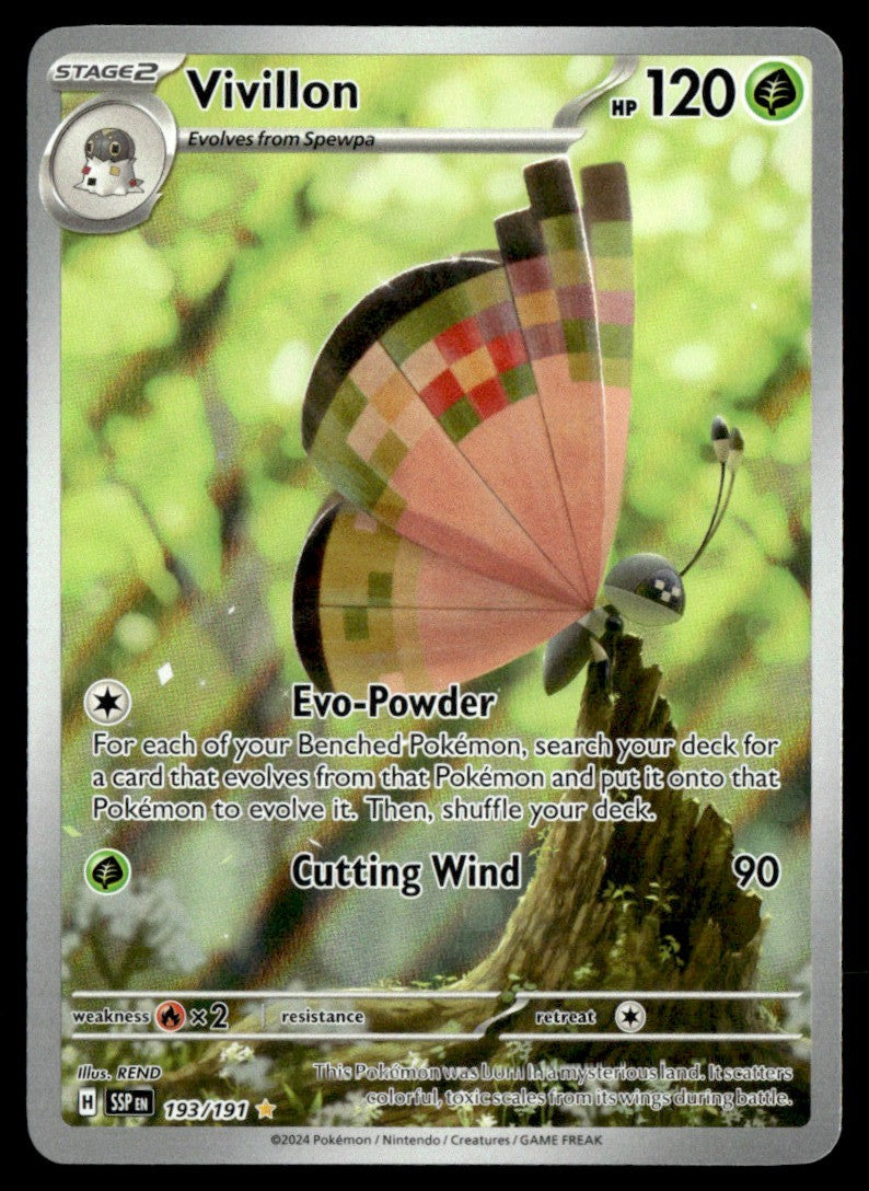 Vivillon 193/191 - Surging Sparks - Scarlet & Violet