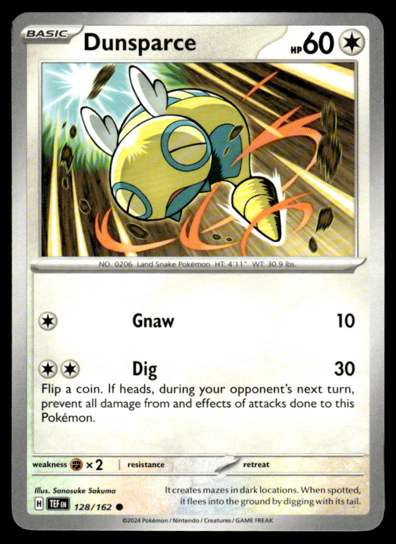 Dunsparce 128/162 Comun - Temporal Forces - Scarlet & Violet