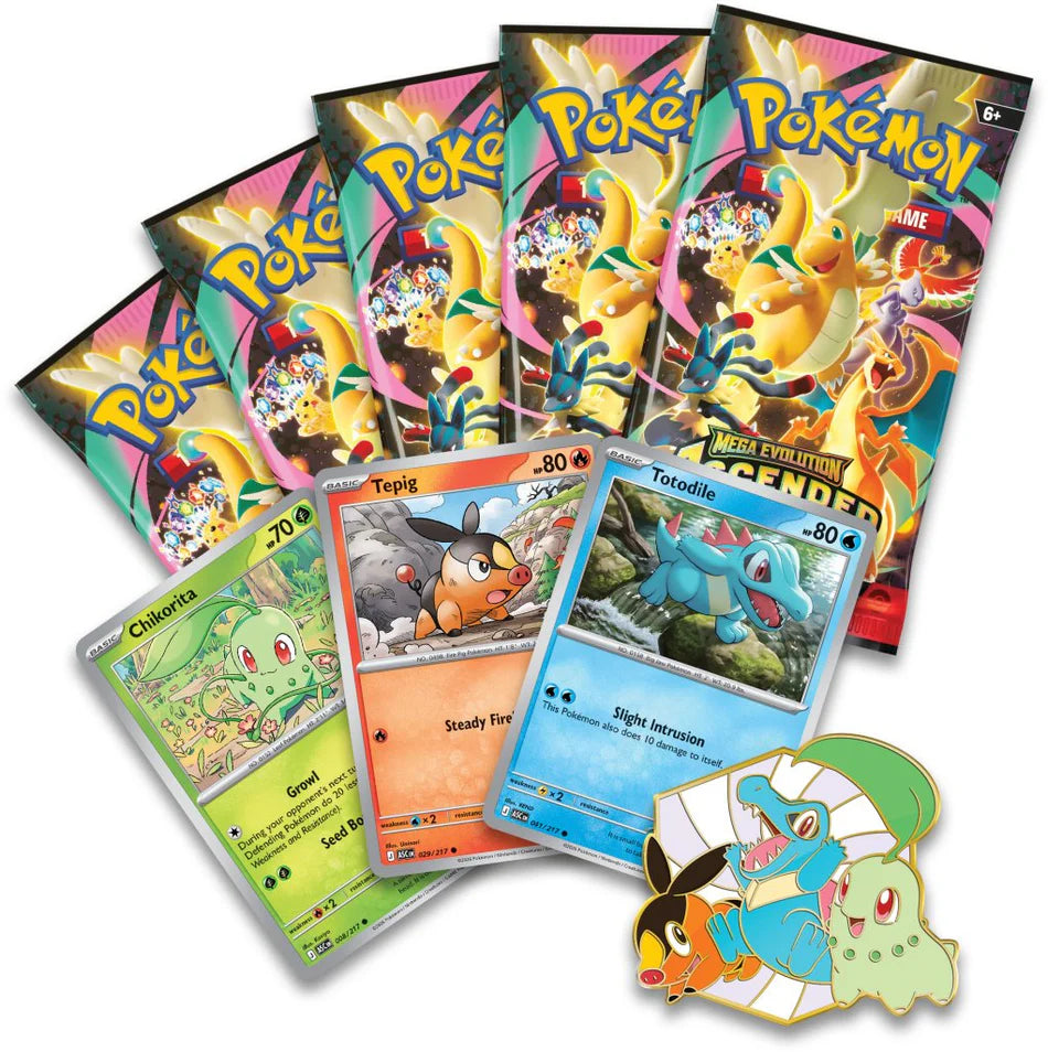 Ascended Heroes - First Partners Pin Deluxe Box - Ingles