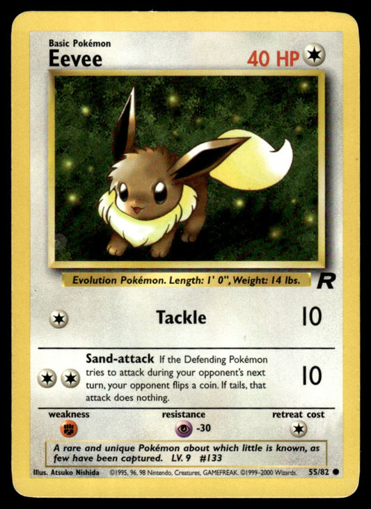 LP Eevee 55 No Holo - Team Rocket
