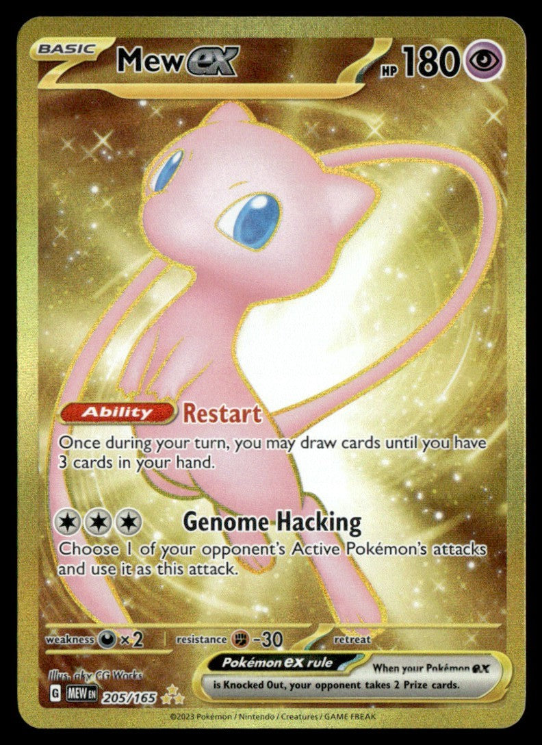 Mew Code Scarlet Mew ex 205/165 - Scarlet & Violet - 151 - Scarlet & Violet – Poke MZT