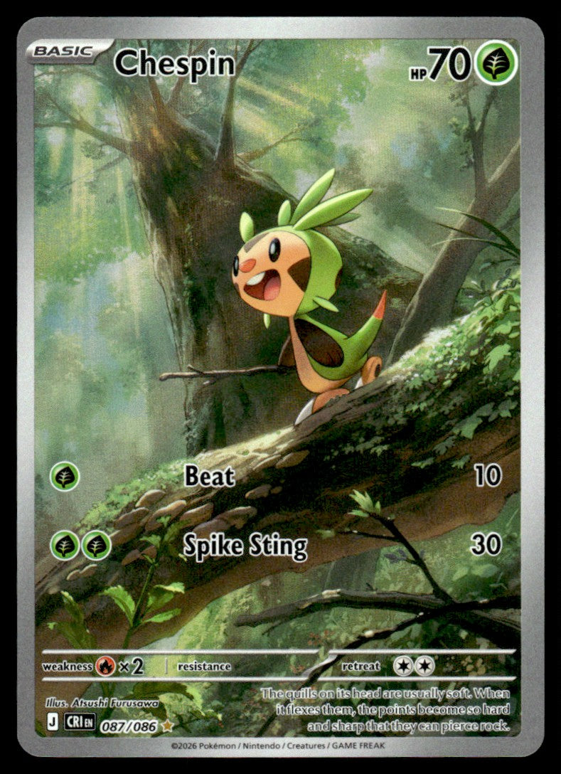 Chespin 087/086 087/086 - Chaos Rising - Mega Evolution