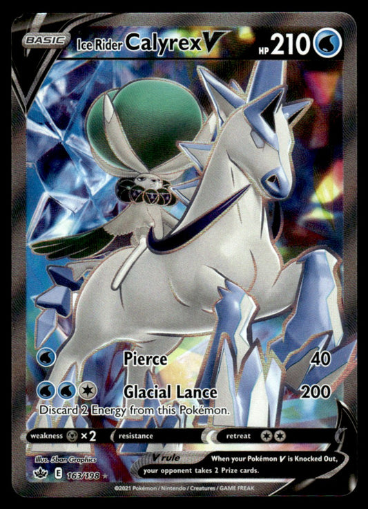 Ice Rider Calyrex V 163/198 - Chilling Reign - Sword & Shield