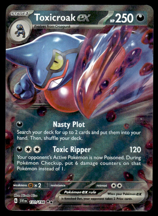 Toxicroak ex 131/198 - Scarlet & Violet Base Set - Scarlet & Violet
