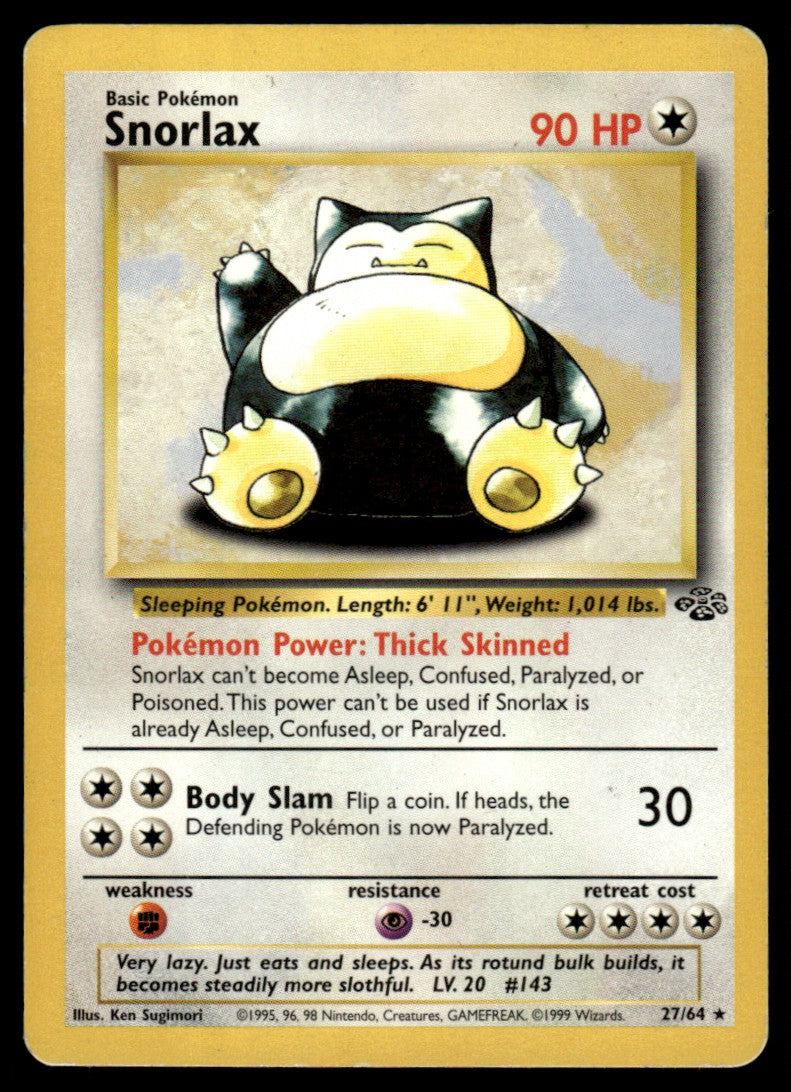LP Snorlax 27 No Holo - Jungle