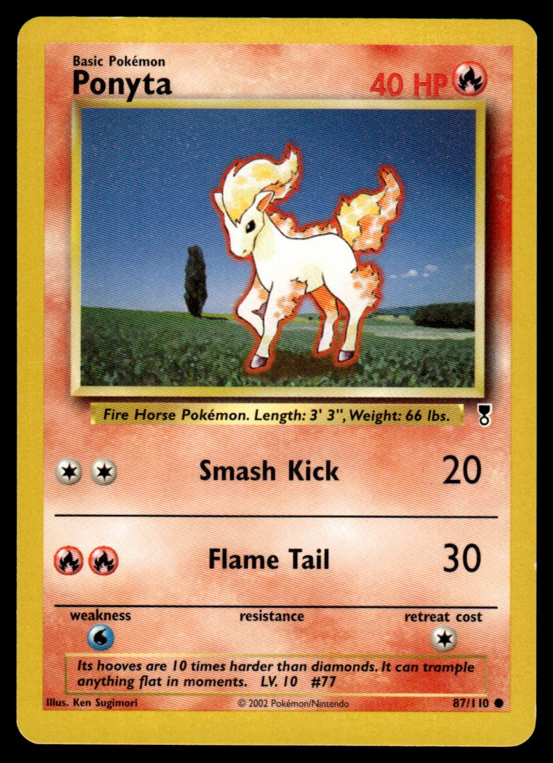 LP Ponyta 87 No Holo - Legendary Collection