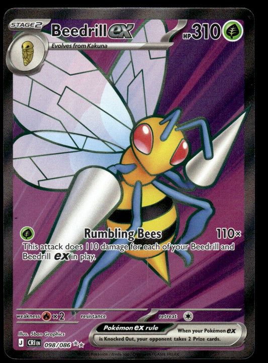 Beedrill ex 098/086 - Chaos Rising - Mega Evolution