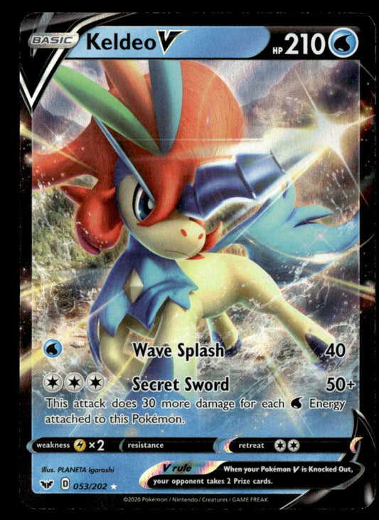 Keldeo V 053/202 - Sword & Shield Base Set - Sword & Shield