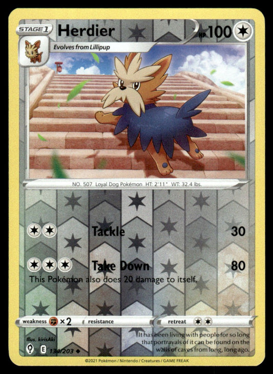Herdier 134/203 Reverse - Evolving Skies - Sword & Shield