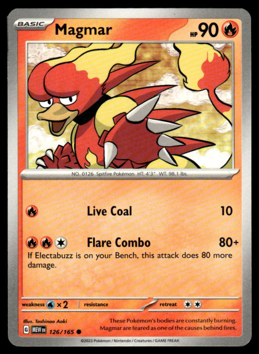 Magmar 126/165 Comun - Scarlet & Violet - 151 - Scarlet & Violet