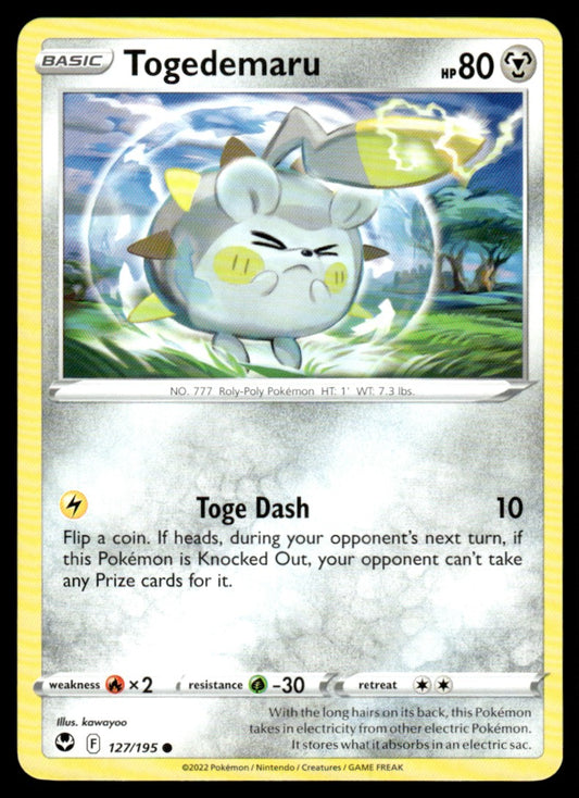 Togedemaru 127/195 Comun - Silver Tempest - Sword & Shield
