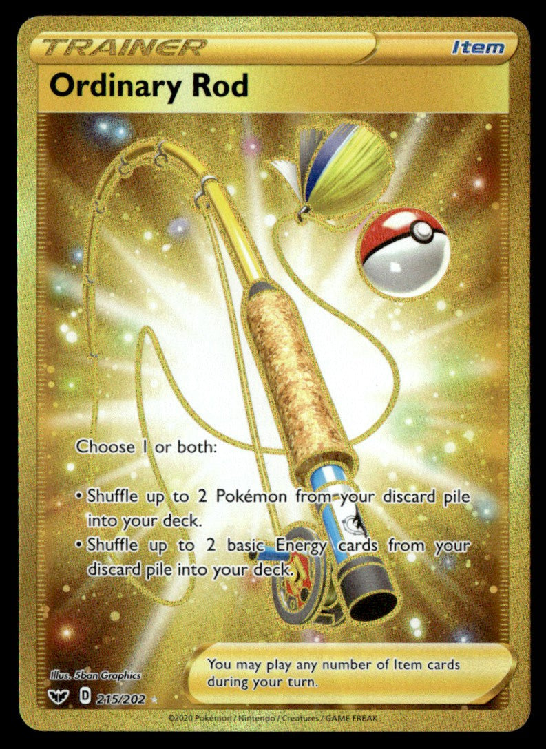 Ordinary Rod 215/202 - Sword & Shield Base Set - Sword & Shield