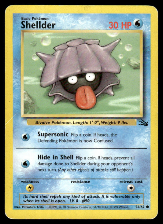 LP Shellder 54 No Holo - Fossil