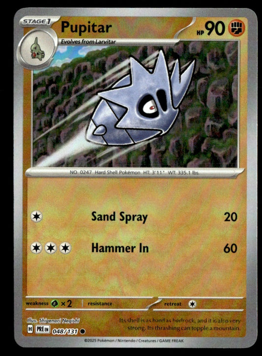 Pupitar (Poke Ball Pattern) 048/131 - Prismatic Evolutions - Scarlet & Violet