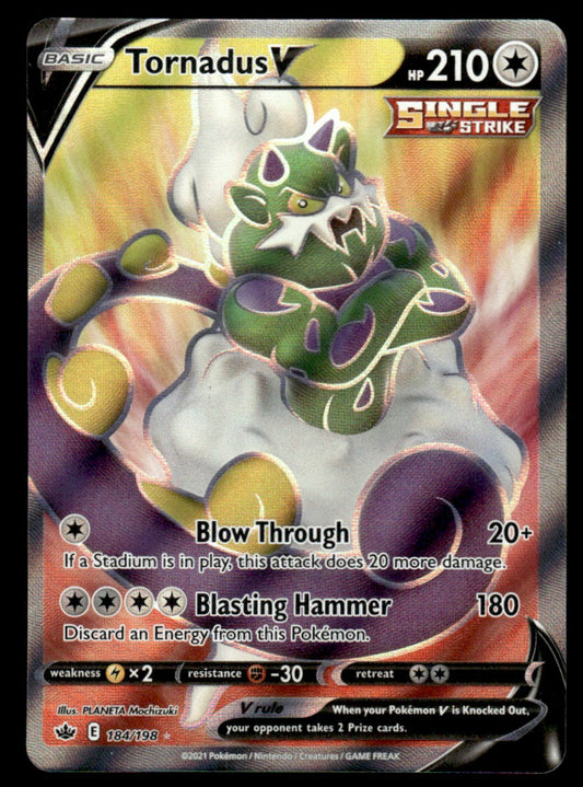 Tornadus V 184/198 - Chilling Reign - Sword & Shield