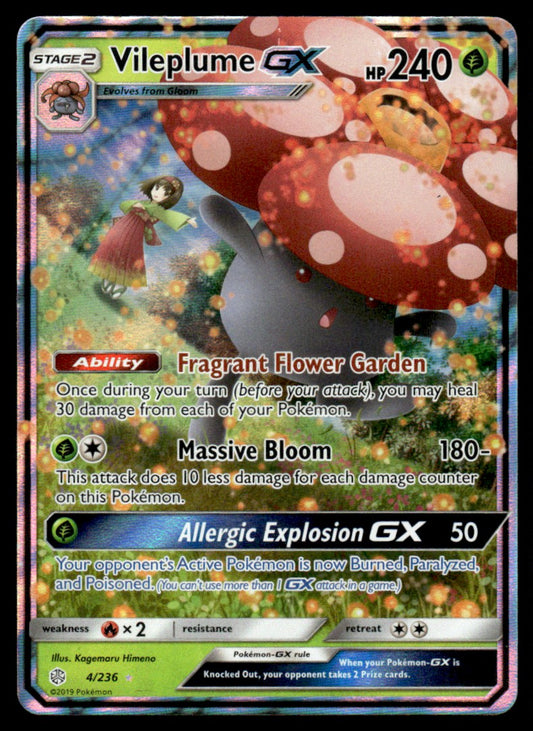 NM Vileplume-GX 4 - Cosmic Eclipse