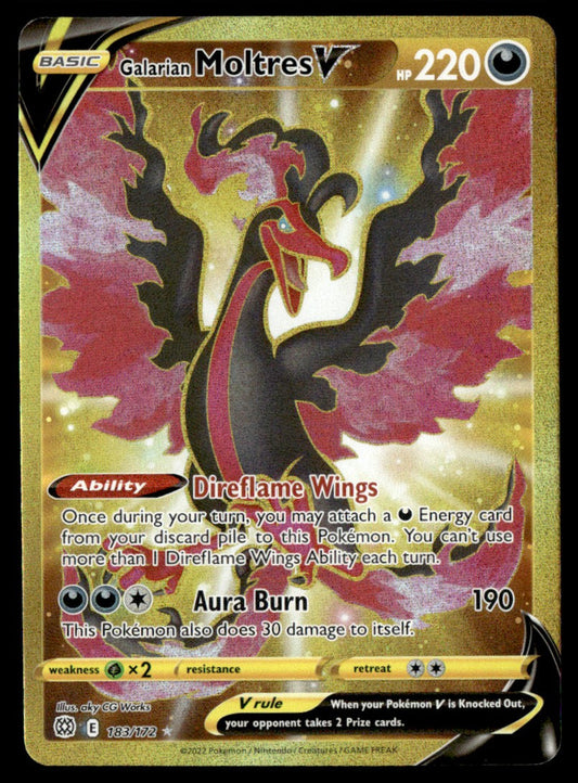 Galarian Moltres V 183/172 - Brilliant Stars - Sword & Shield