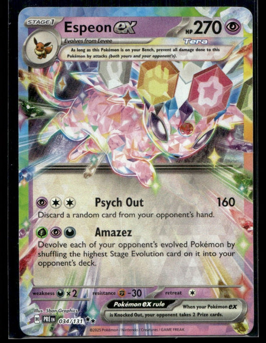 Espeon ex 034/131 - Prismatic Evolutions - Scarlet & Violet